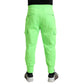 Dolce & Gabbana Neon Green Polyester Jogger Sweatpants Pants