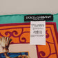 Dolce & Gabbana Multicolor Fans Dragon Nylon Shawl Wrap Scarf