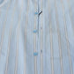 Dolce & Gabbana Blue Striped Silk Formal Dress MARTINI Shirt