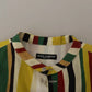 Dolce & Gabbana Multicolor Striped Linen Cotton Shirt