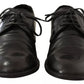 Dolce & Gabbana Black Leather Derby Dress Formal Shoes