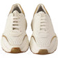 Dolce & Gabbana White Gold Leather Sport DAYMASTER Sneakers Shoes