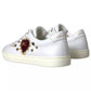 Dolce & Gabbana White Portofino Sacred Heart Sneakers Women Shoes