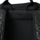 Dolce & Gabbana Black Neoprene Nylon DG Logo School Backpack Bag