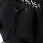 Dolce & Gabbana Black Neoprene Nylon DG Logo School Backpack Bag