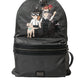 Dolce & Gabbana Dark Gray Nylon #DGFamily Patch Men Backpack Bag