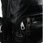 Dolce & Gabbana Black Patent Leather Logo Plaque Backpack Bag