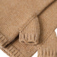 Dolce & Gabbana Brown Cashmere Knitted Finger Less Gloves