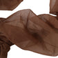 Dolce & Gabbana Brown Nylon Finger Less Elbow Long Arms Gloves