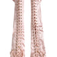 Dolce & Gabbana Pink Acetate Lace Up Fingerless Gloves