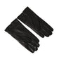 Dolce & Gabbana Black Leather Embossed Logo Short Hands Gloves