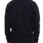 Daniele Alessandrini Chic Dark Blue Crewneck Cotton Sweater