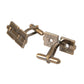 Dolce & Gabbana Gold Plated Brass Square Pin Men Cufflinks