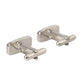 Dolce & Gabbana Silver Plated Metal Brass Pin Men Cufflinks