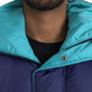 Dolce & Gabbana Navy Blue Quilted Windbreaker Puffer Jacket