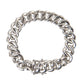 Nialaya Solid Heavy Curb Link 925 Sterling Silver Bracelet Men