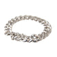 Nialaya Solid Heavy Curb Link 925 Sterling Silver Bracelet Men