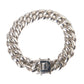 Nialaya Solid Heavy Curb Link 925 Sterling Silver Bracelet Men