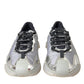 Dolce & Gabbana Silver Black Nylon NS1 Low Top Sneakers Men Shoes