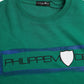 Philippe Model Green Cotton Logo Print Long Sleeves Pullover Sweater