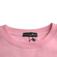 Philippe Model Pink Cotton Logo Long Sleeves Pullover Sweater