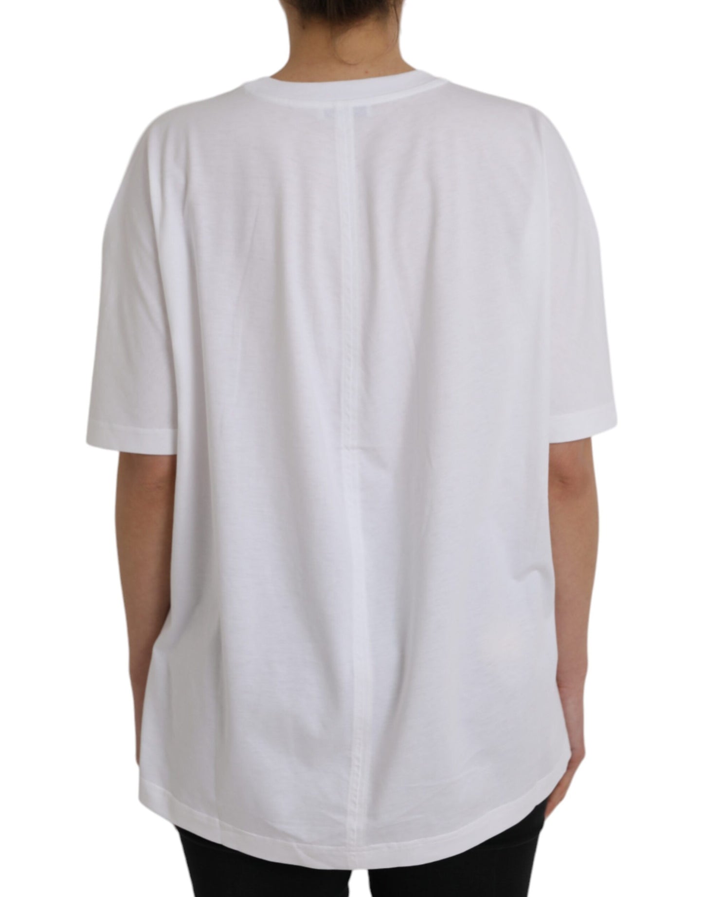 Balenciaga White Cotton Crew Neck Short Sleeves T-shirt