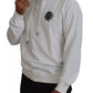 Dolce & Gabbana White Cotton Hooded Sweatshirt Logo Sweater