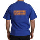 Dolce & Gabbana Blue Logo Print Crewneck Cotton T-shirt