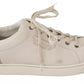 Dolce & Gabbana White Casual Leather Logo Men Sneakers Shoes