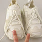 Dolce & Gabbana White Fabric Suede Sorrento Lace Up Sneakers Shoes