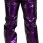 Dolce & Gabbana Purple Shining Men Casual Pants