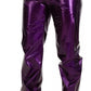 Dolce & Gabbana Purple Shining Men Casual Pants