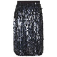 PINKO Black Polyester Skirt