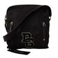 Dolce & Gabbana Black Nylon Leather DG Logo Patch Messenger Cross Body Bag