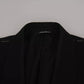 Dolce & Gabbana Black Single Breasted Formal Coat Blazer