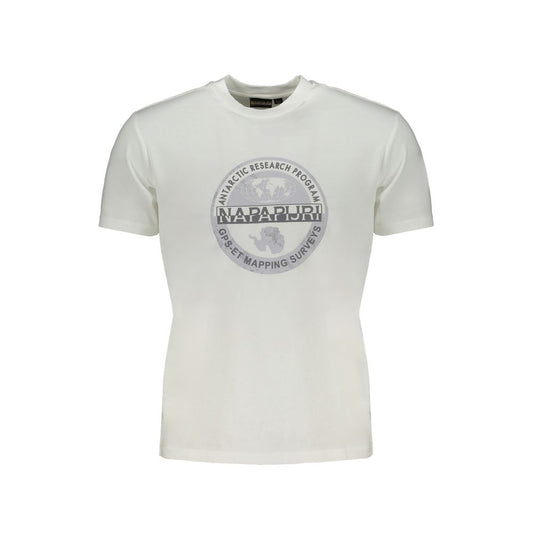 Napapijri White Cotton T-Shirt