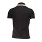 La Martina Black Cotton Men Polo Shirt