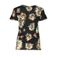 Cavalli Class Black Cotton Tops & T-Shirt