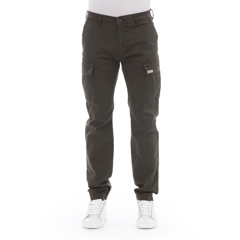 Baldinini Trend Army Cotton Men Trouser