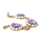 Dolce & Gabbana Gold FIORI BLOOMING Floral Baroque Crystals Bracelet