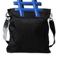 Dolce & Gabbana Black Nylon Blue Leather Hashtag Shopping Tote Bag