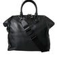 Dolce & Gabbana Black Washed Calfskin Biker Style Shopper Bag