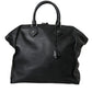 Dolce & Gabbana Black Washed Calfskin Biker Style Shopper Bag