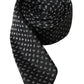 Dolce & Gabbana Black Jacquard Patterned Silk Adjustable Men Tie