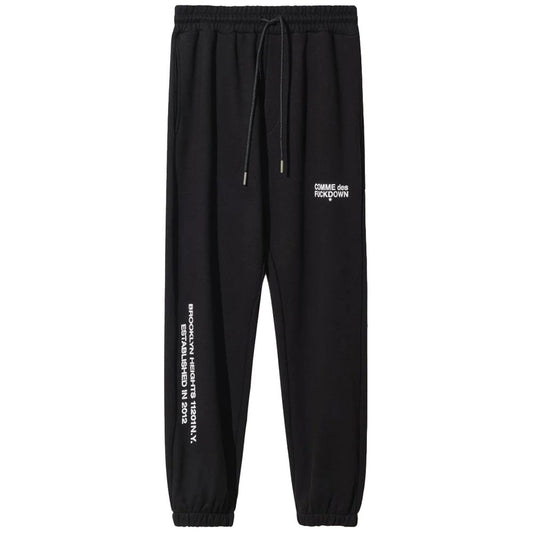 Comme Des Fuckdown Black Cotton Jeans & Pant