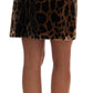 Dolce & Gabbana Elegant Leopard Print A-Line Skirt