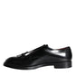 Dolce & Gabbana Black Calf Leather Men Formal Dress Shoes