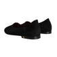 Dolce & Gabbana Black Suede Loafers Formal Slip On Shoes