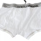 Dolce & Gabbana White Cotton Stretch Regular Boxer Underwear