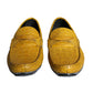 Dolce & Gabbana Yellow Leather Slip Mocassin Loafers Shoes